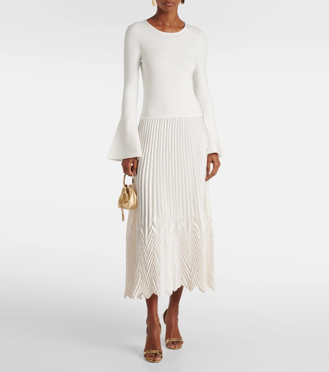 Simkhai - Damoni pleated midi dress