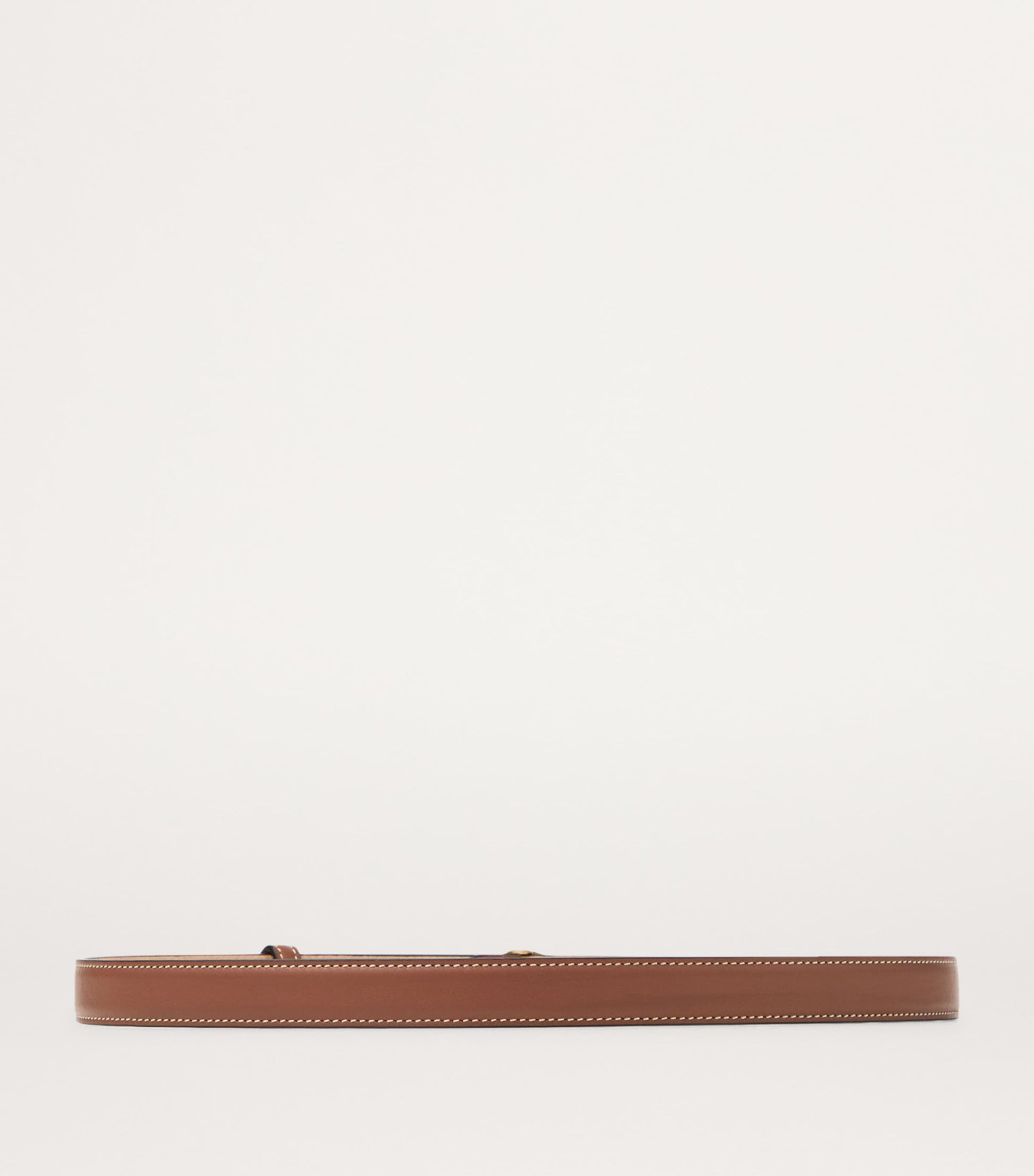 Jimmy Choo Brown Leather Diamond Belt