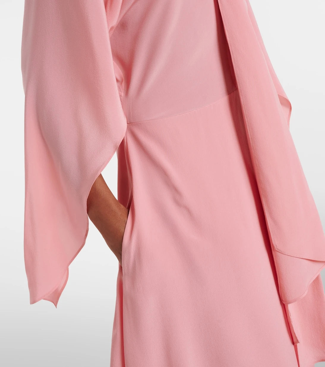 Stella McCartney - Tie-neck silk midi dress