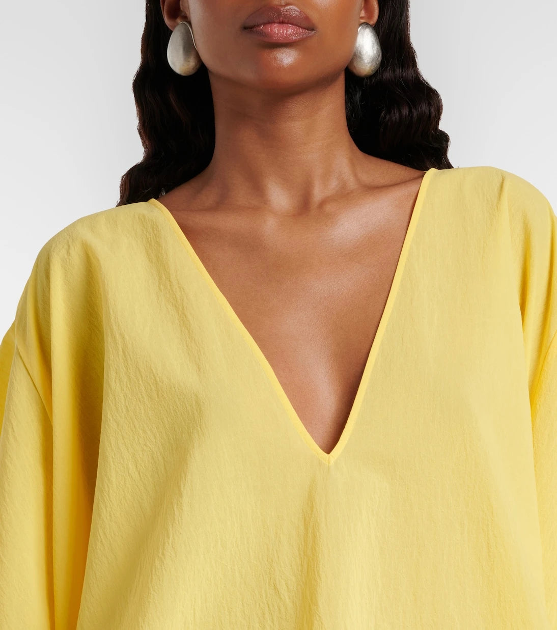 Jacquemus - Paysan cotton-blend poplin minidress