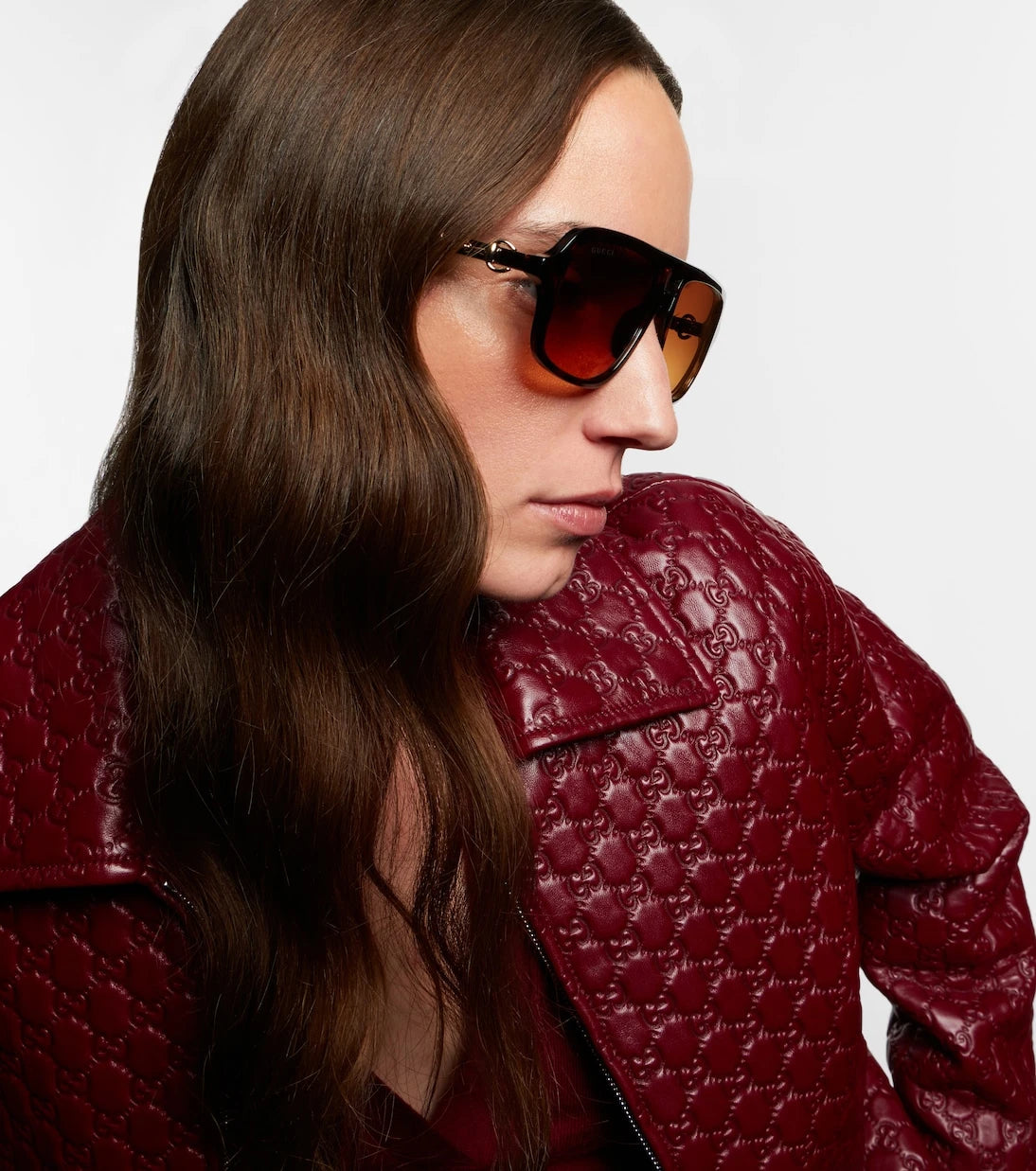 Gucci - Horsebit aviator sunglasses