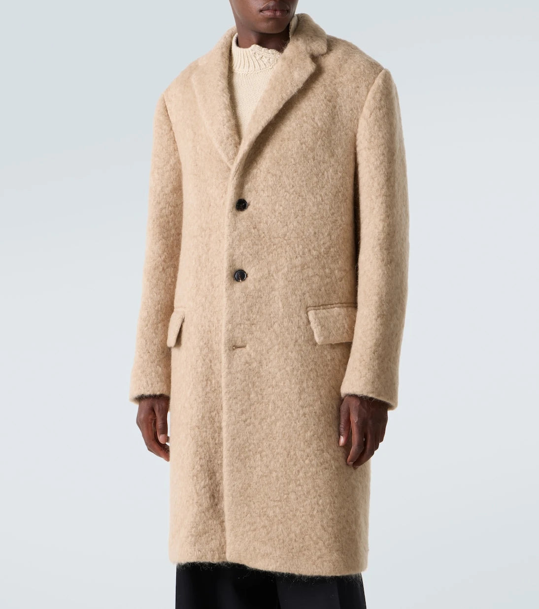 Dries Van Noten - Mohair and wool coat