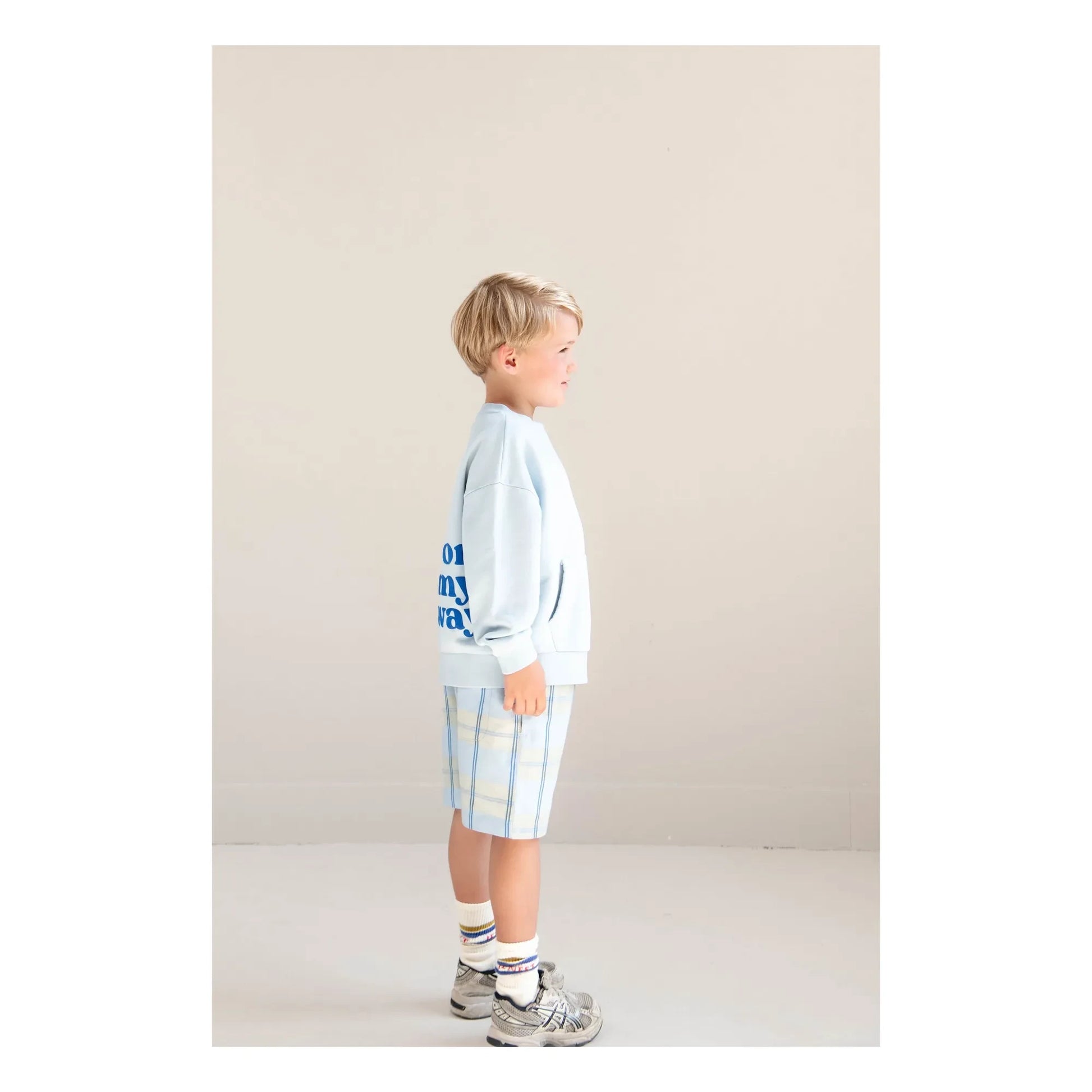 Jenest - Bo On My Way organic cotton sweatshirt | Light blue
