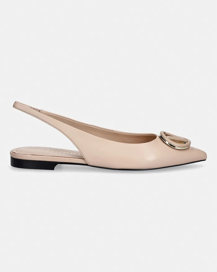 Valentino Deri Slingback Düz Babet