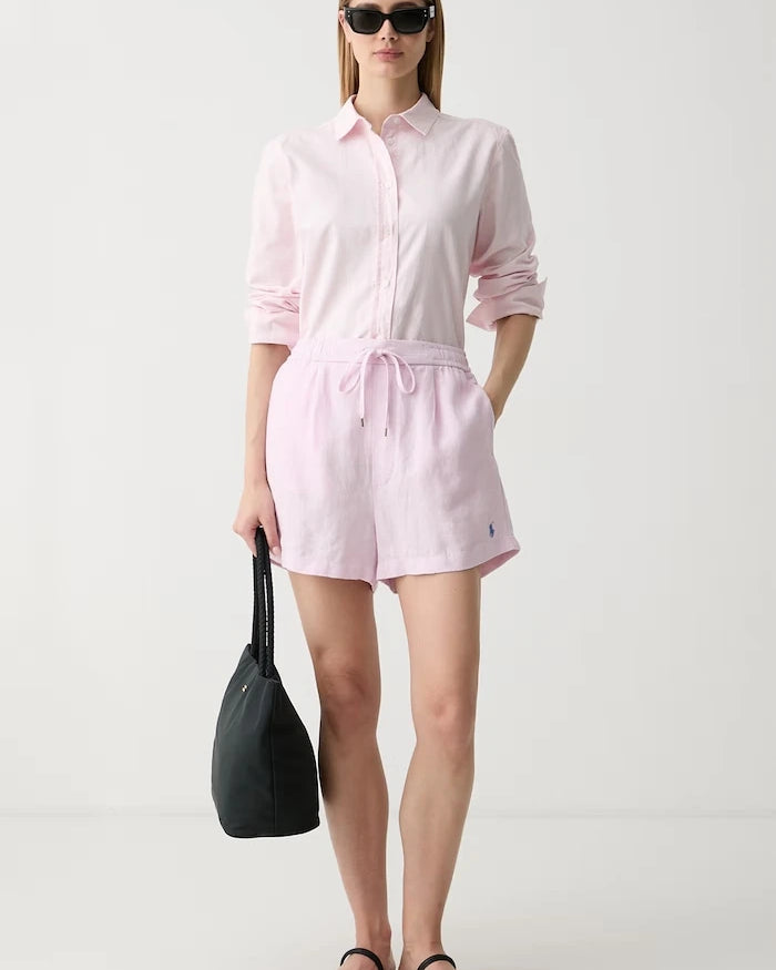 Polo Ralph Lauren kadın keten şort LINEN-WVN-SHORTS