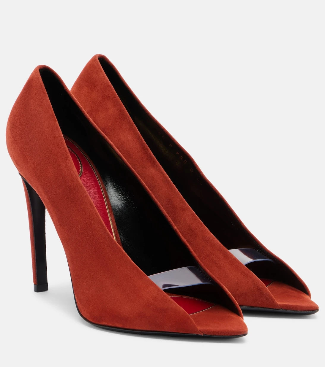 Valentino Garavani - Révélé suede peep-toe pumps