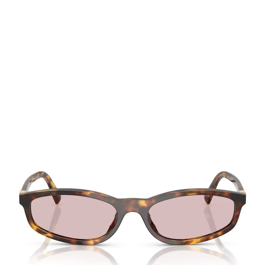 Yellow Tortoiseshell Irregular Sunglasses