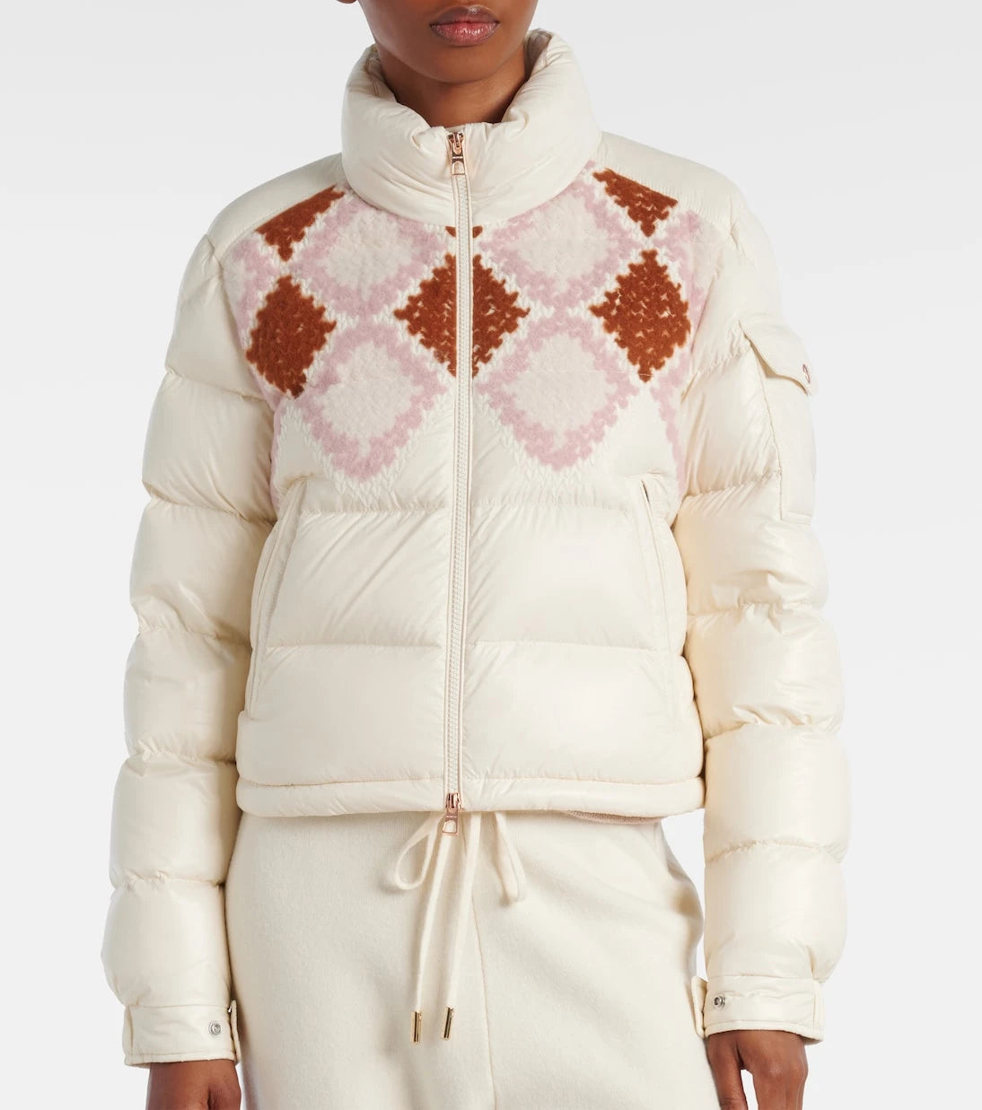 Moncler - Megara embroidered down jacket