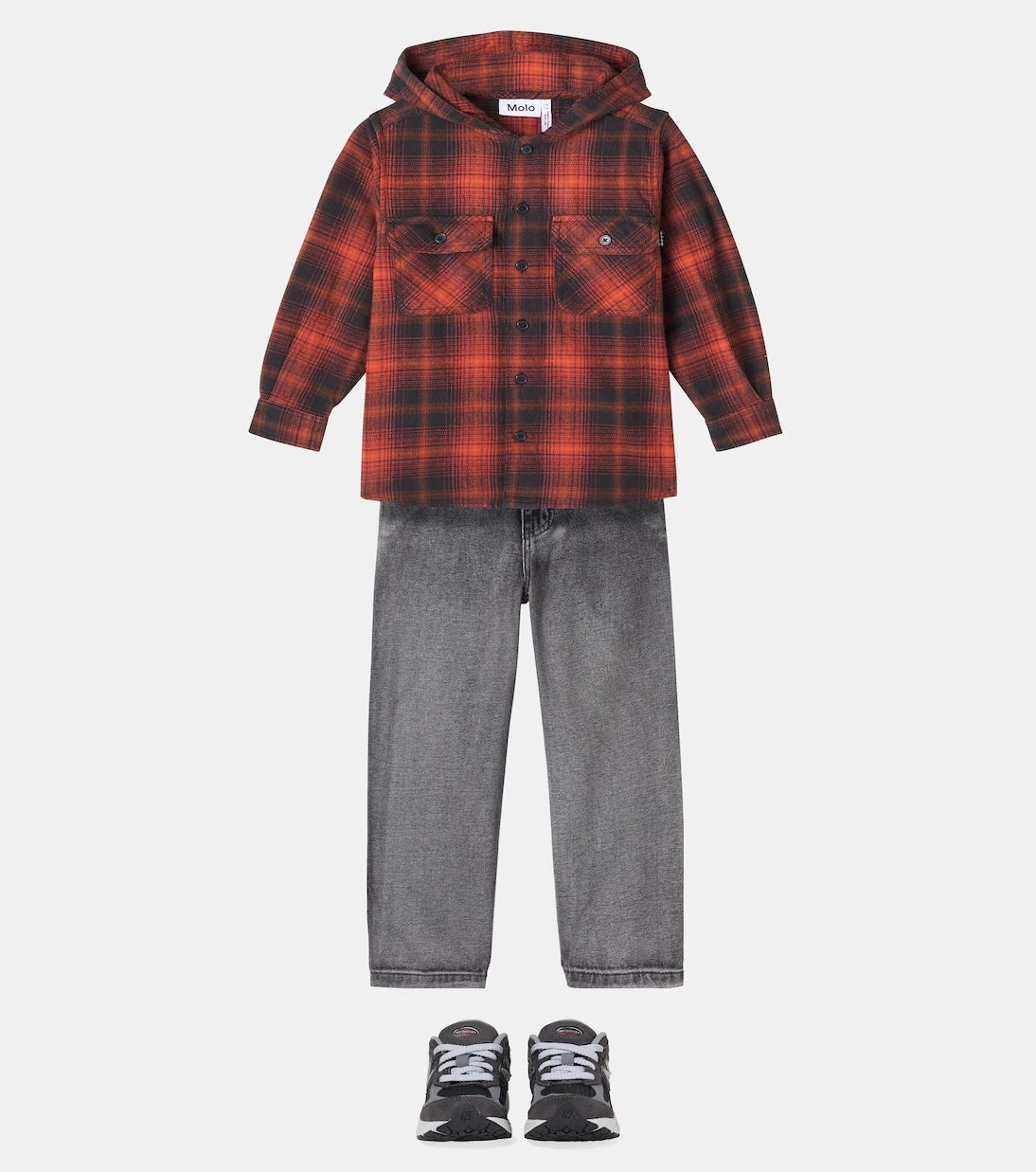 Molo - Rizz checked cotton jacket