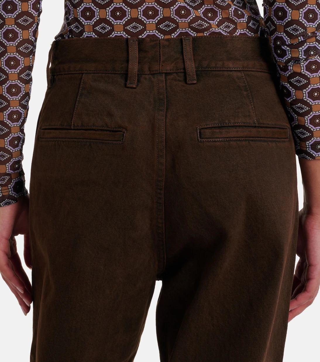 Dries Van Noten - جينز بقصة مستقيمة وخصر مرتفع