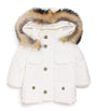 Fox Fur-Trim Padded Coat (1-24 Months)