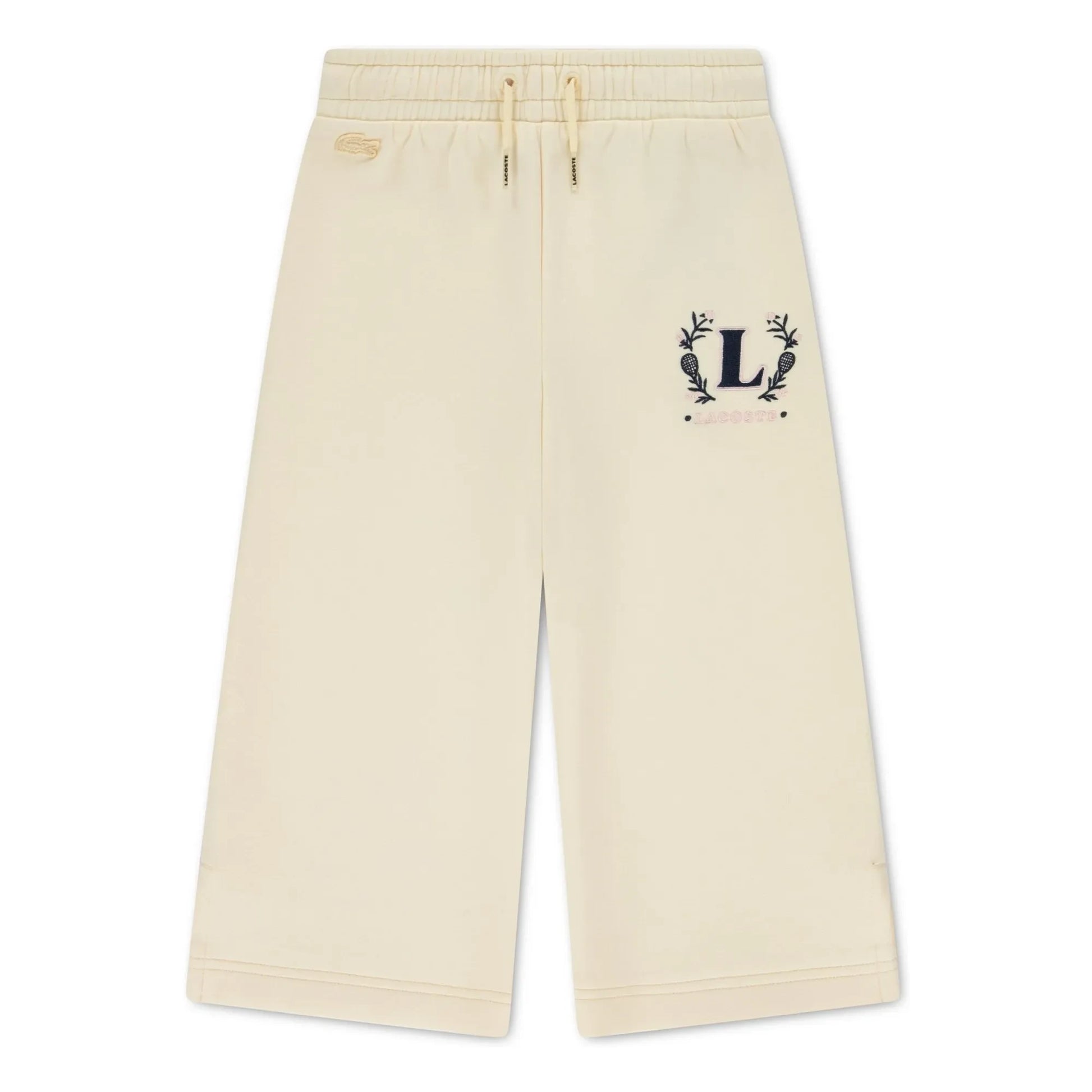 Lacoste - Jogger Large L Organic Cotton | Pale yellow