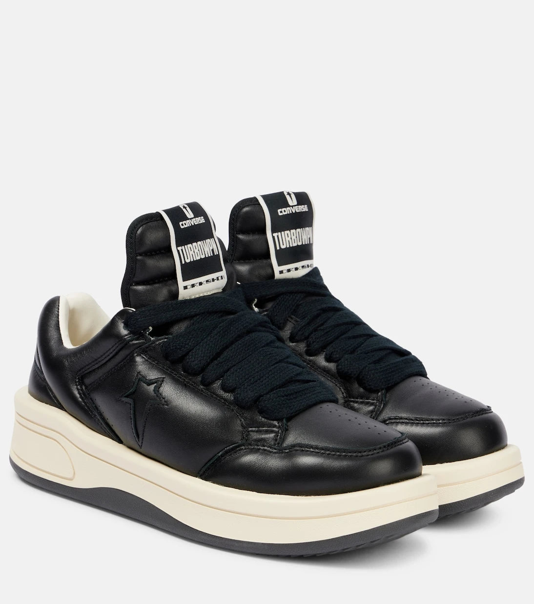 Rick Owens - x Converse Turbowpn leather sneakers