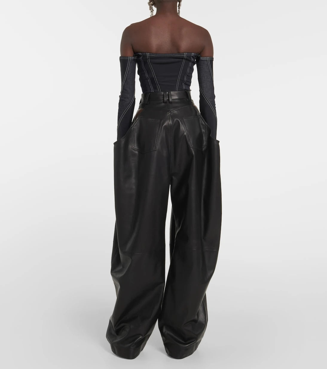 Mugler - Denim bodysuit