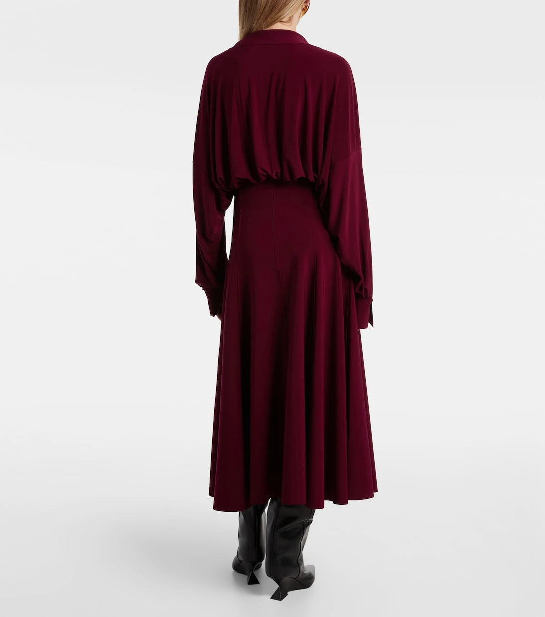 Norma Kamali - High-rise midi skirt
