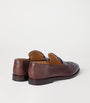 Leather Woven Loafers