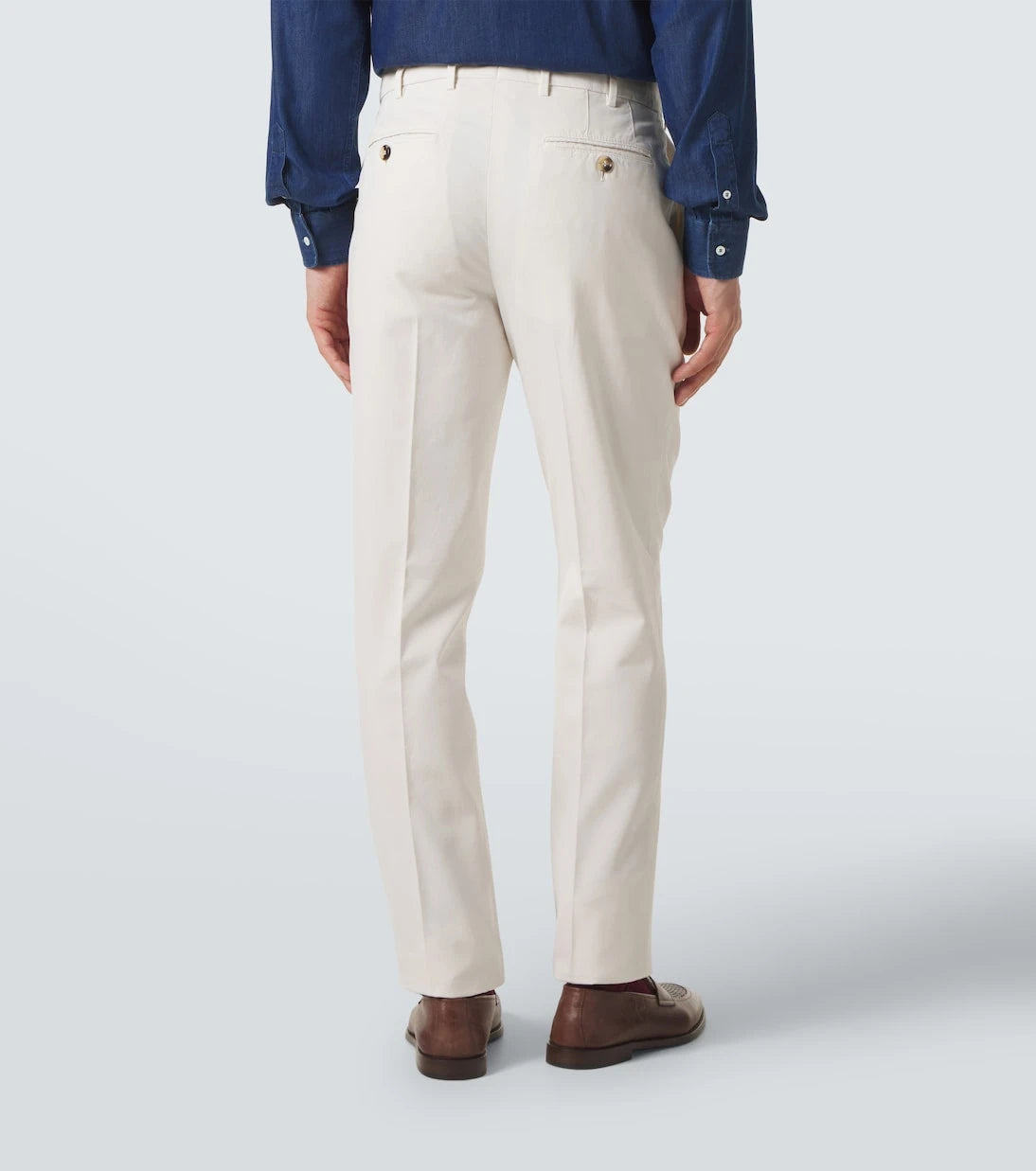Brunello Cucinelli - Cotton gabardine slim pants