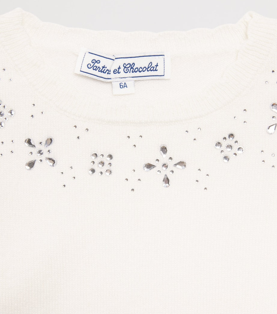 Embellished-Neck Sweater (2-12 Years)