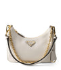 Prada White Mini Leather Re-Edition Shoulder Bag