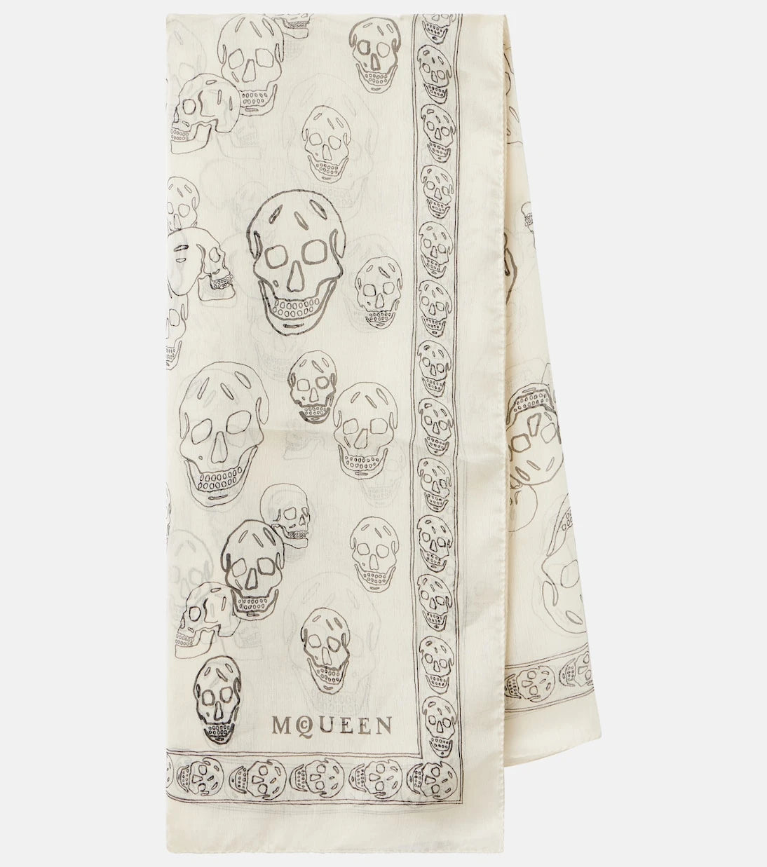 McQueen - Skull silk scarf