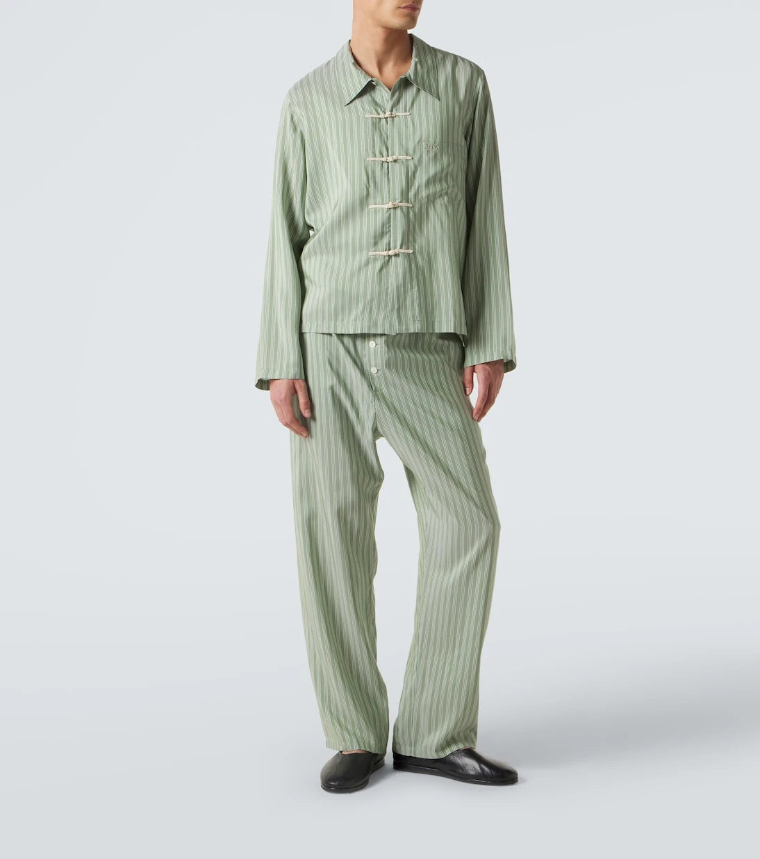 Bode - Sylvan striped silk shirt