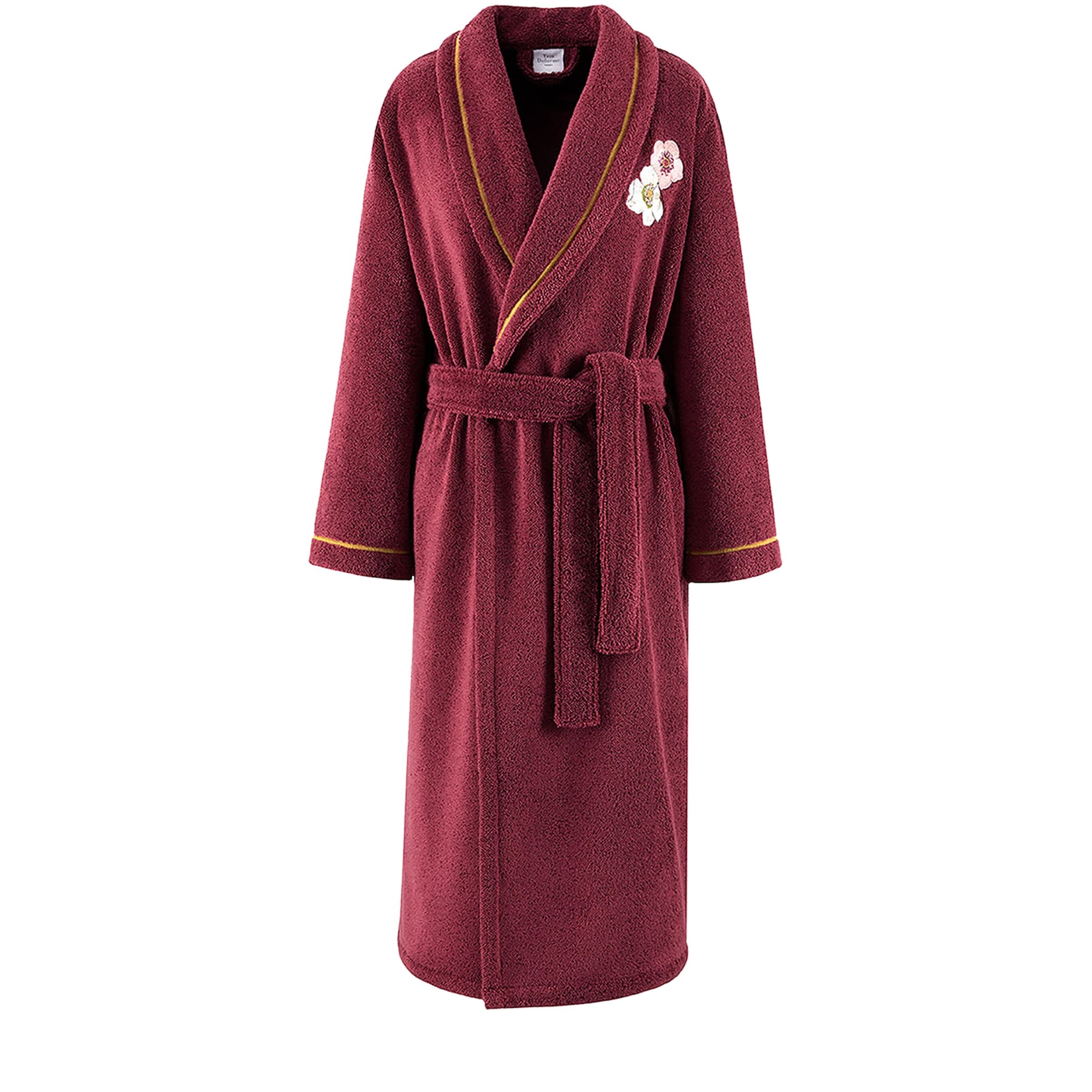 Burgundy Corolles Bathrobe