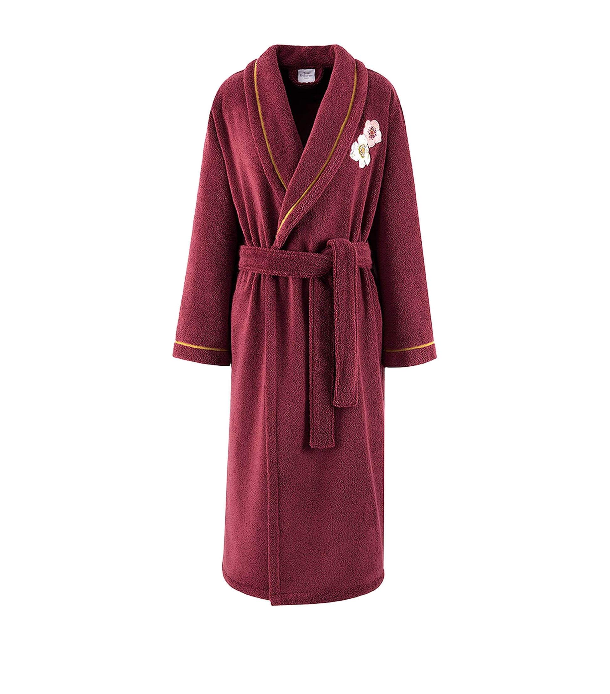 Burgundy Corolles Bathrobe
