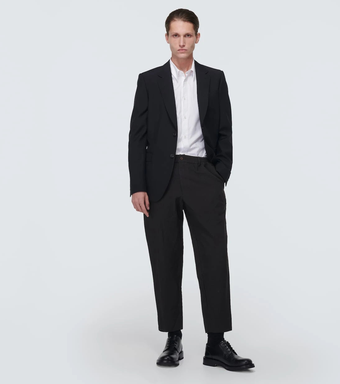 Comme des Garçons Homme Deux - Mid-rise cropped pants