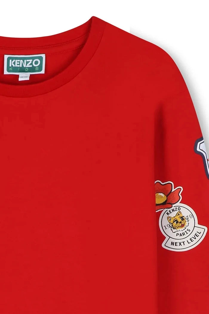 Kenzo Kids Çocuklar İçin Pamuklu Uzun Kollu Bluz