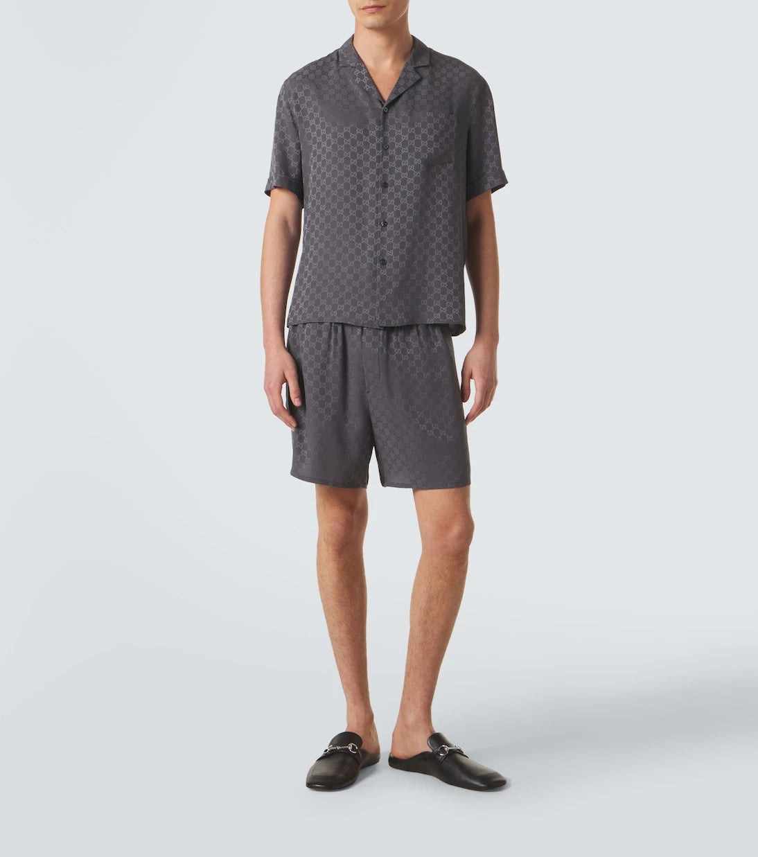Gucci - GG silk jacquard shorts