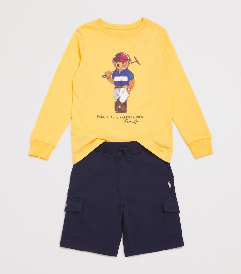 Ralph Lauren Kids Cotton Polo Bear Long-Sleeve T-Shirt (2-7 Years)