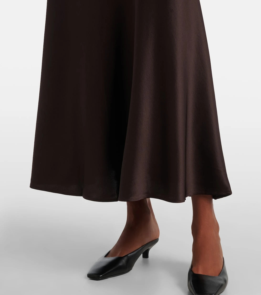 Staud - Freda ruched silk-blend gown