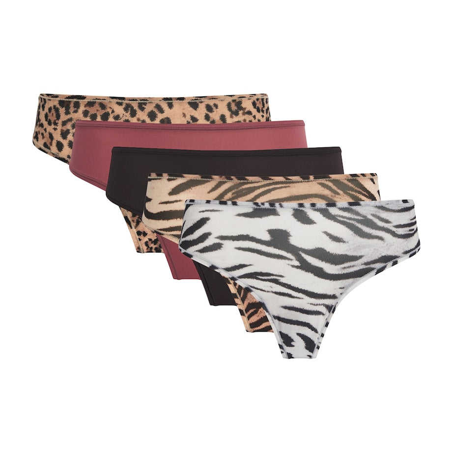 Multi Fits Everybody Thong (Pack of 5)