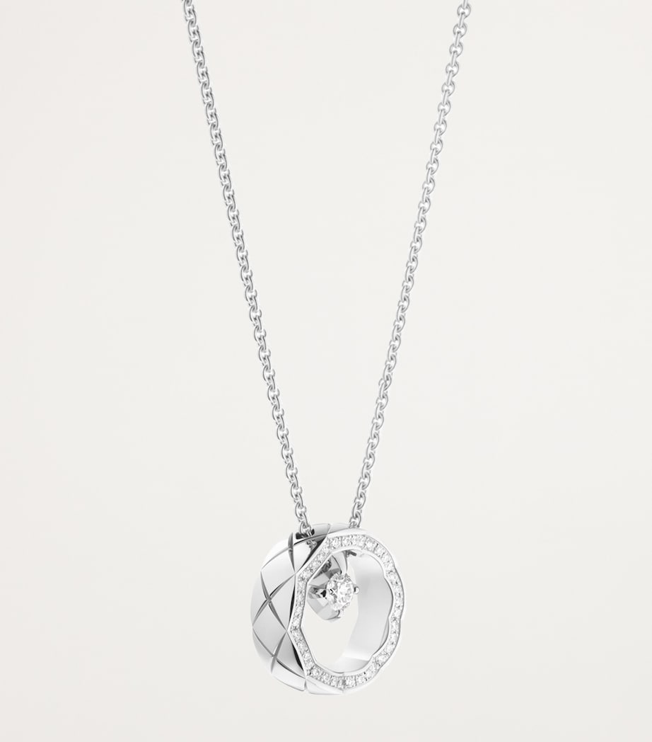 White Gold and Diamond Coco Crush Necklace