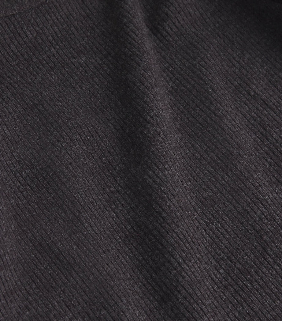 Citizens of Humanity Brown Ribbed Bina Crew-Neck Top