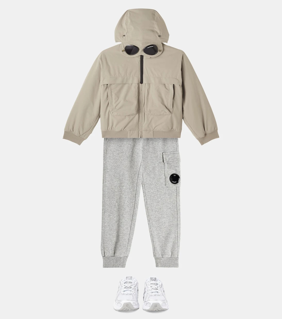 C.P. Company Kids - Goggle hooded jacket