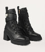 Jimmy Choo Black Noemi 80 Leather Biker Boots