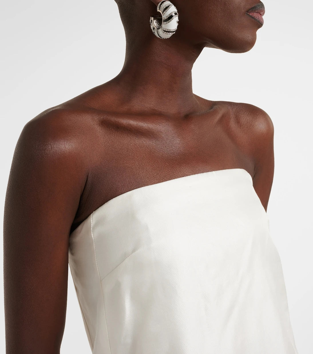 Staud - Lidia silk satin minidress