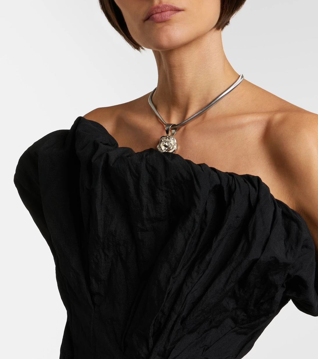 Magda Butrym - Draped cotton-blend cocktail dress
