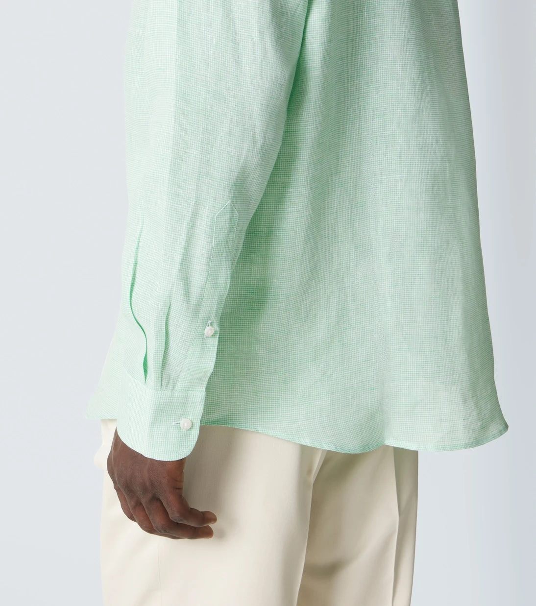 Ralph Lauren Purple Label - Checked linen shirt