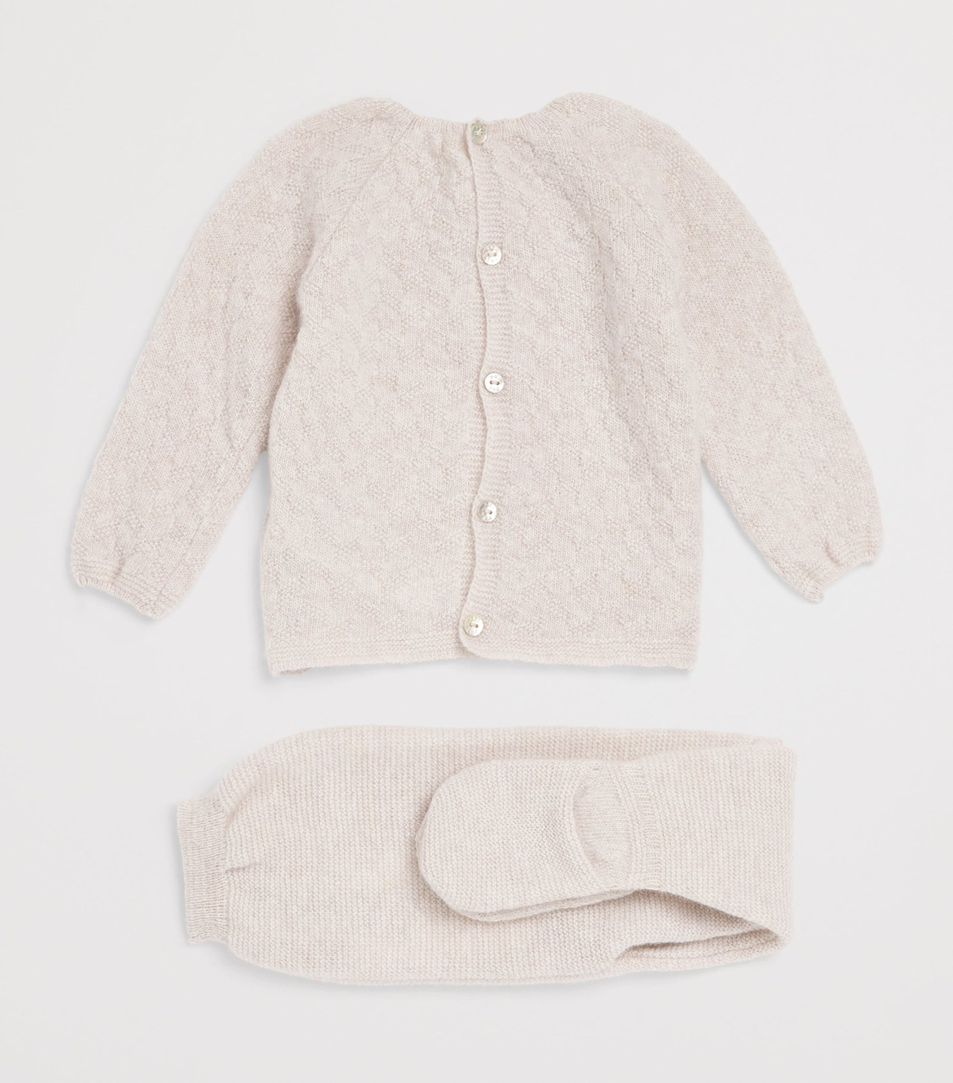 Wool-Cashmere Top and Leggings Set (0-6 Months)