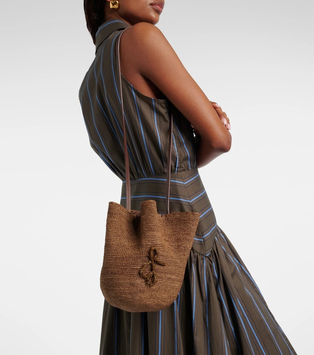 Ruslan Baginskiy - HatBag raffia shoulder bag
