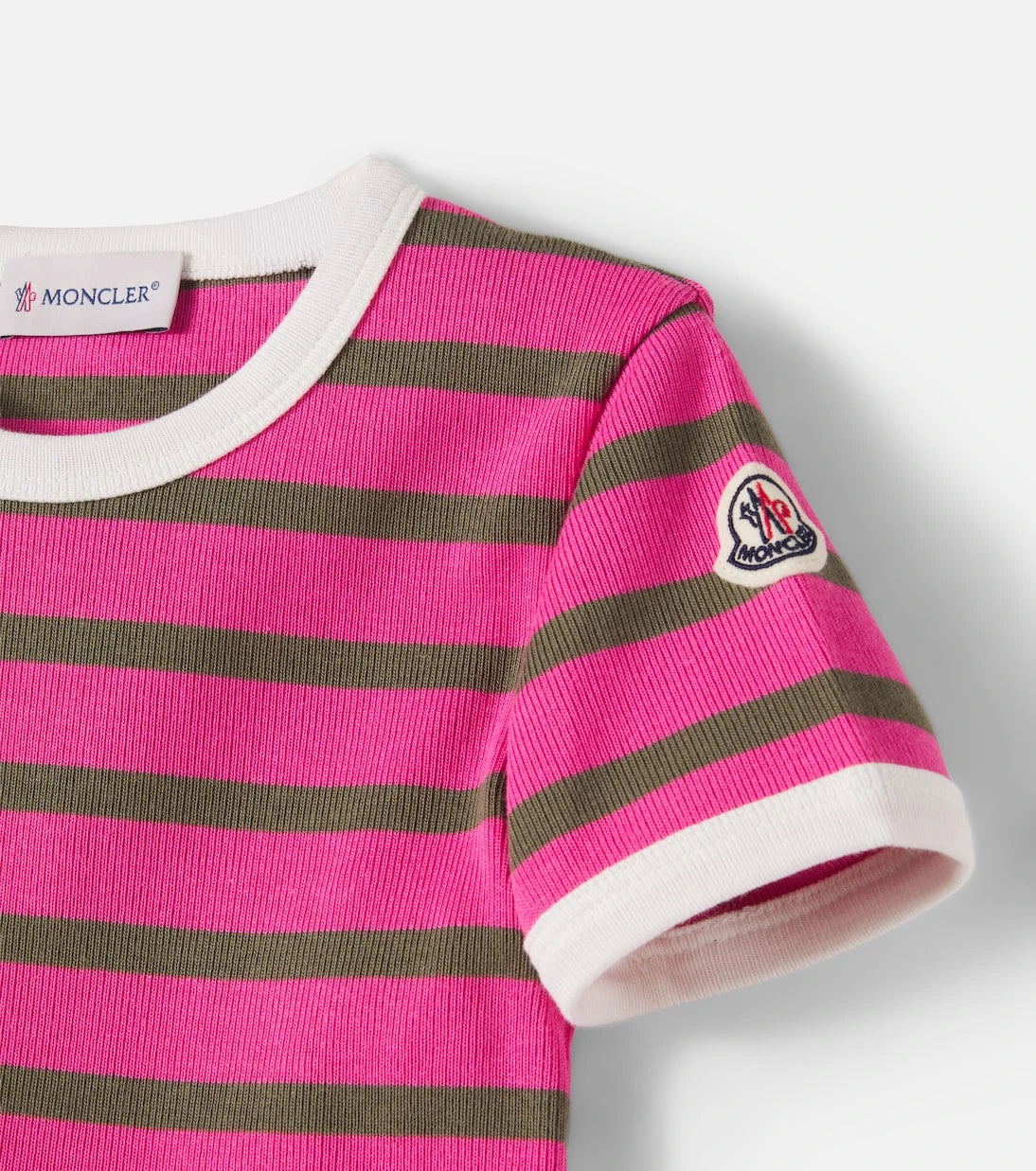 Moncler Enfant - Striped cotton T-shirt