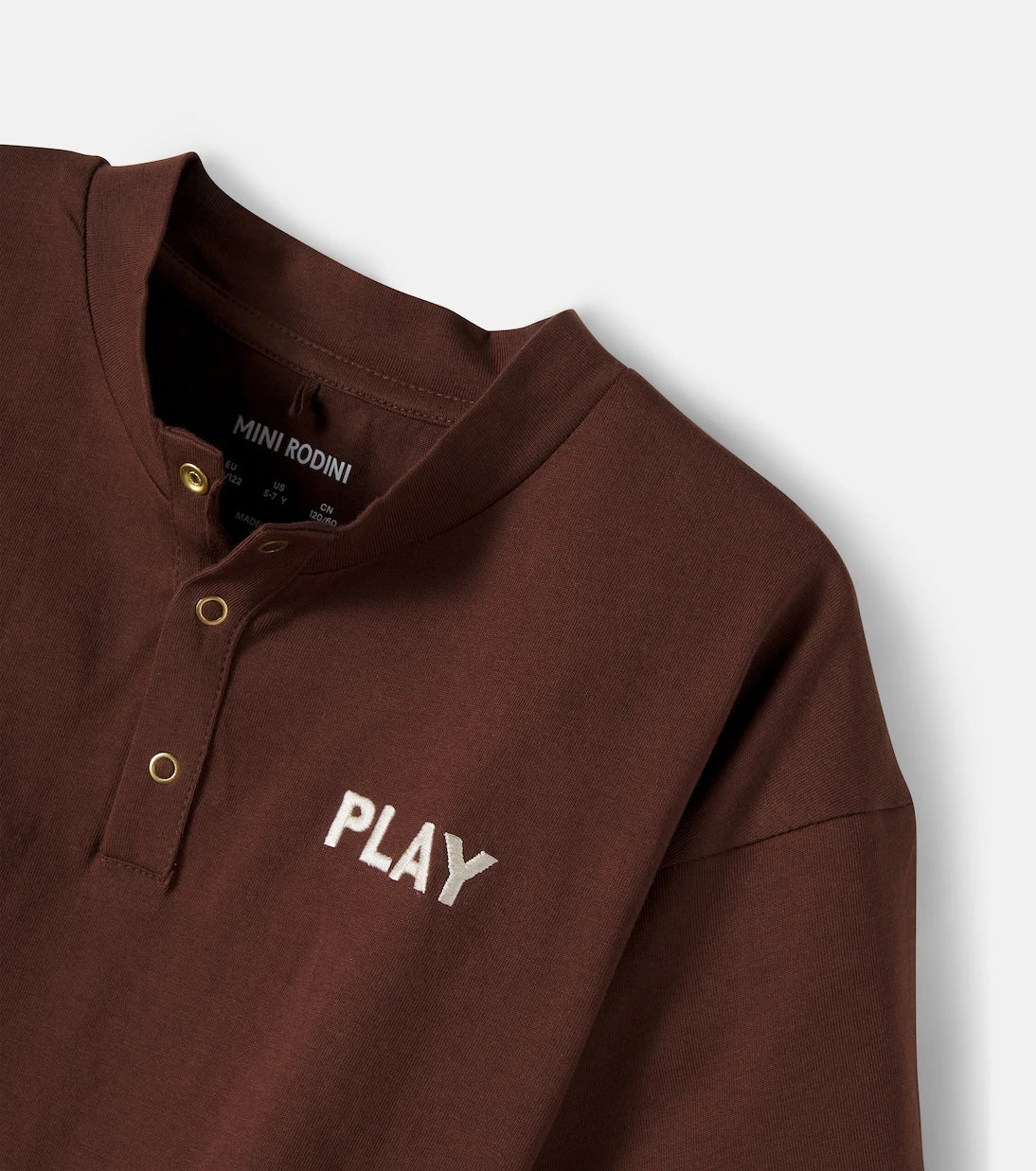 Mini Rodini - Play embroidered cotton jersey T-shirt