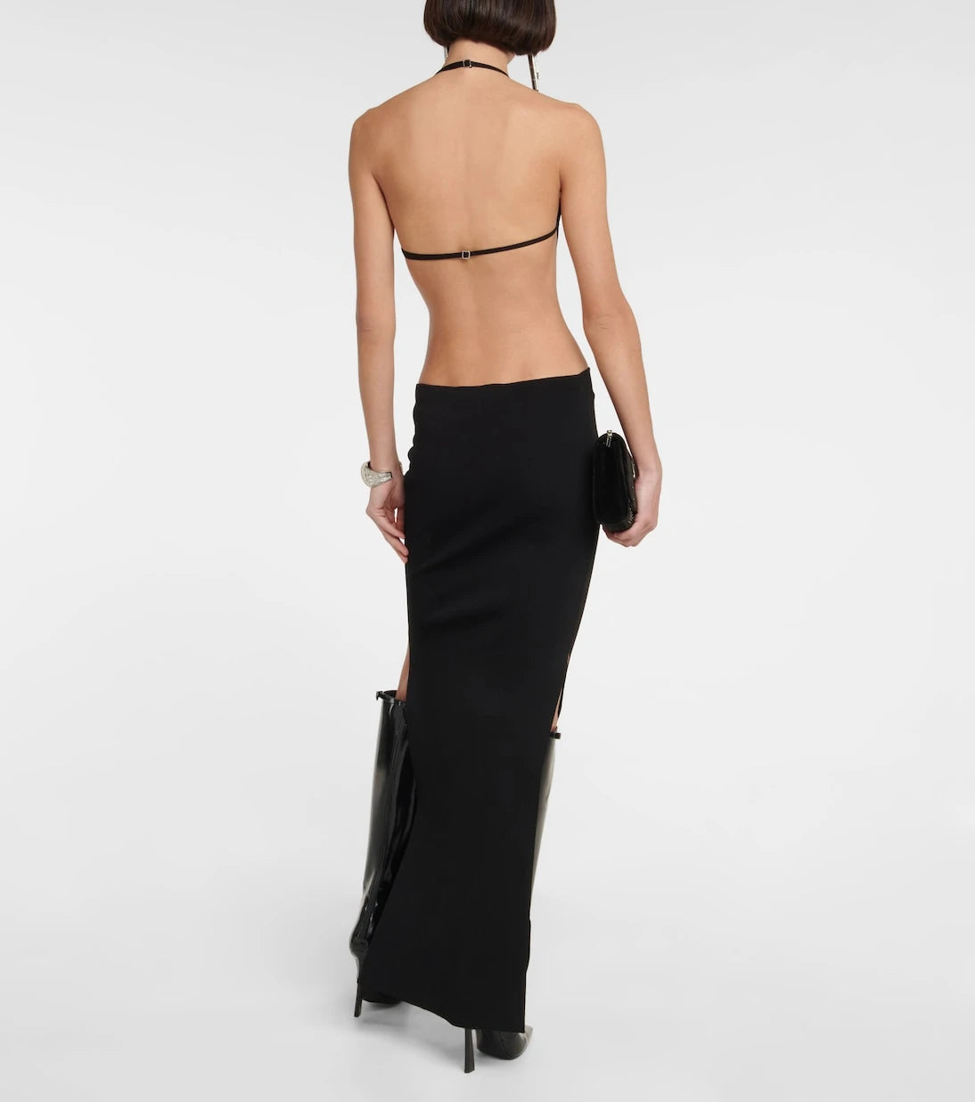 Aya Muse - Tetra cutout halterneck maxi dress
