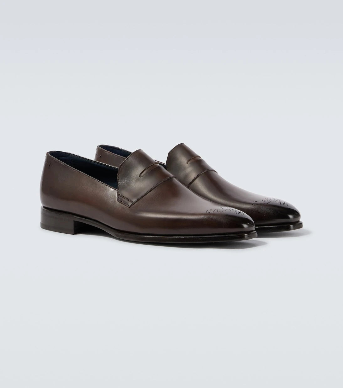 Brioni - Leather penny loafers
