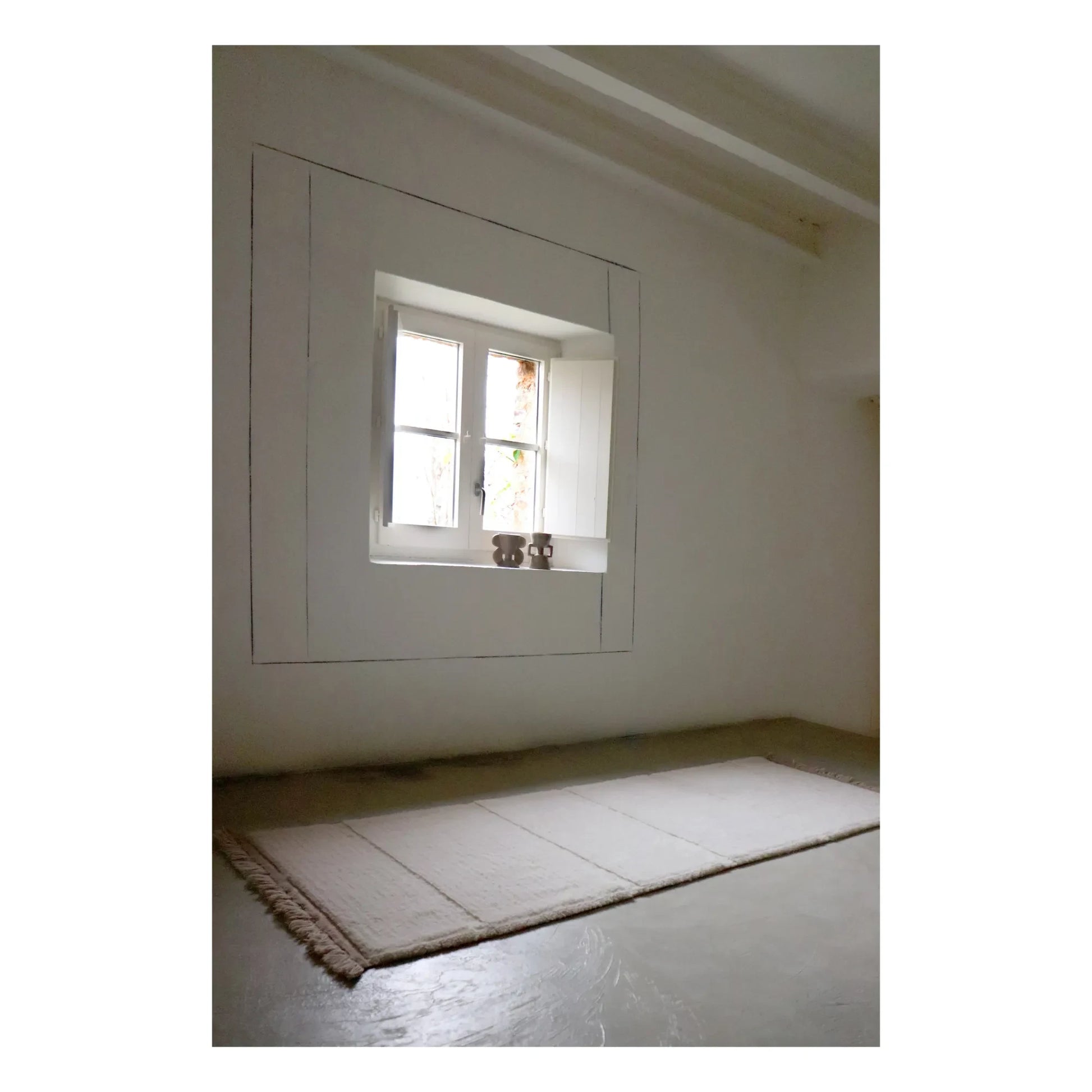Lorena Canals - Steppe Runner Rug | White