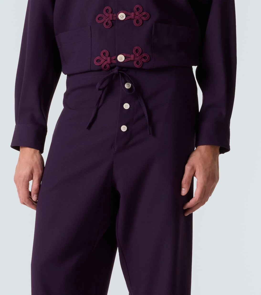 Bode - Astor wool wide-leg pants