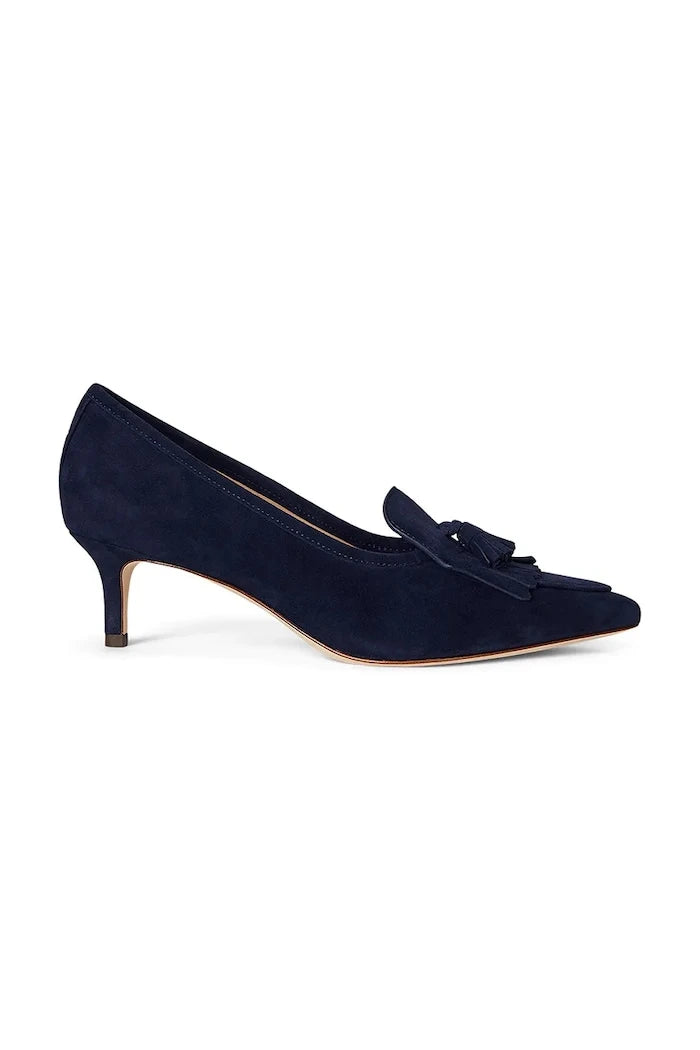 Велурени обувки с тънък ток Lauren Ralph Lauren Adrienne Klt