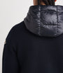 Wool Down-Front Hoodie